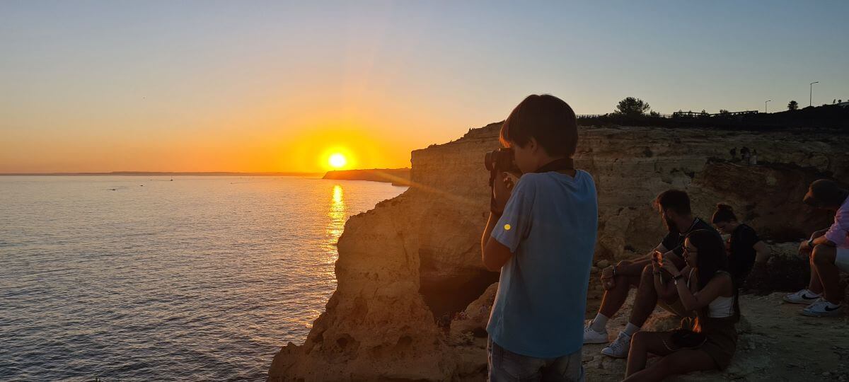 Fotografiando el atardecer en el Algar Seco Fotografiando el atardecer en el Algar Seco