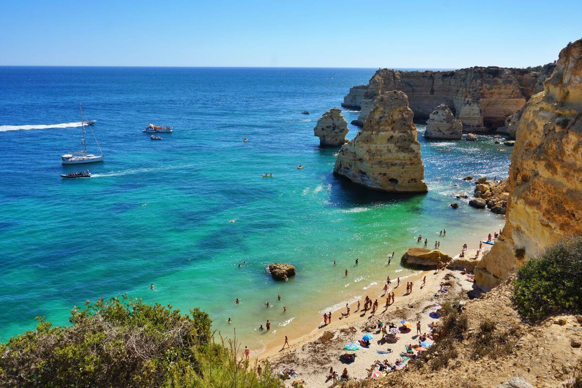 Praia da Marinha Praia da Marinha
