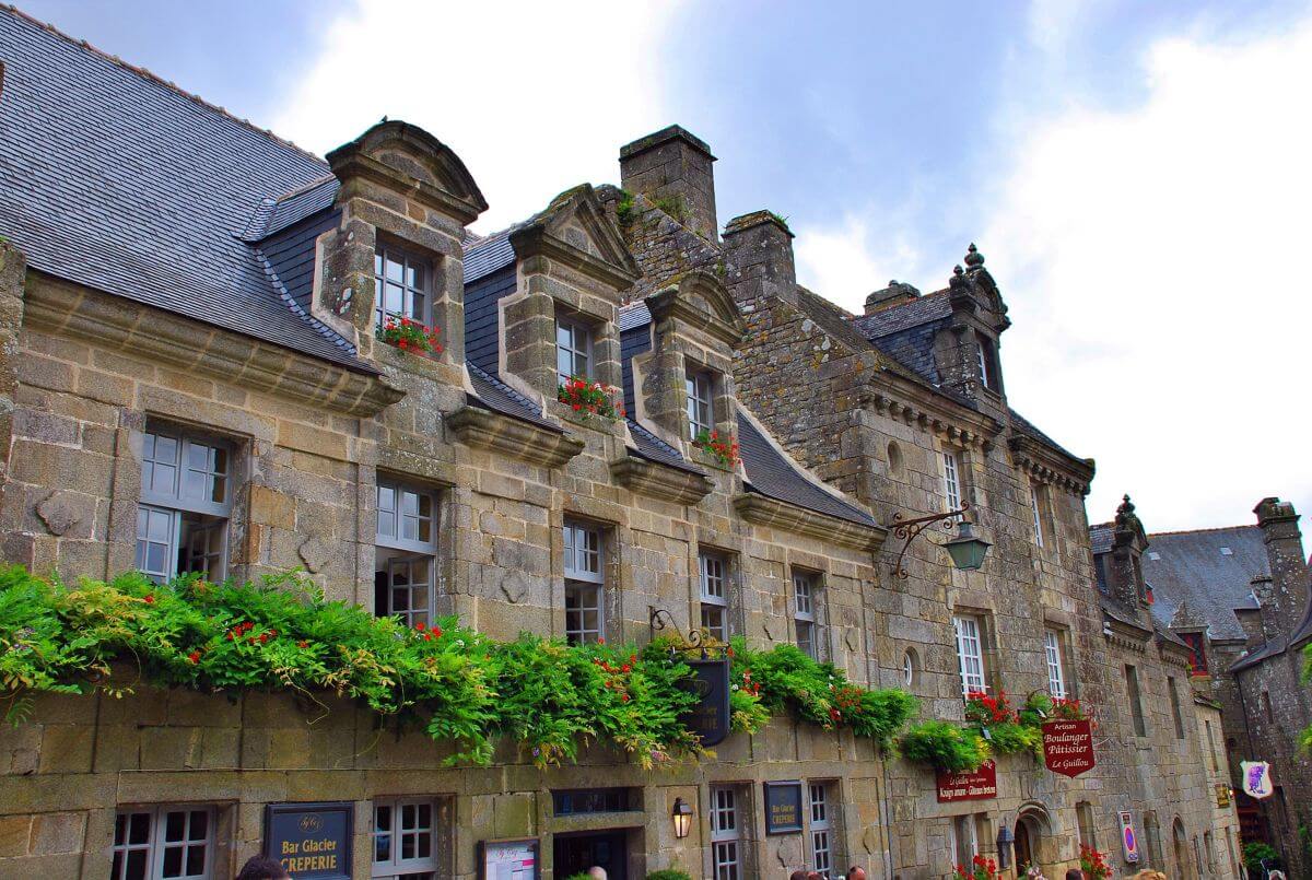 Casas de granito de Locronan Casas de granito de Locronan