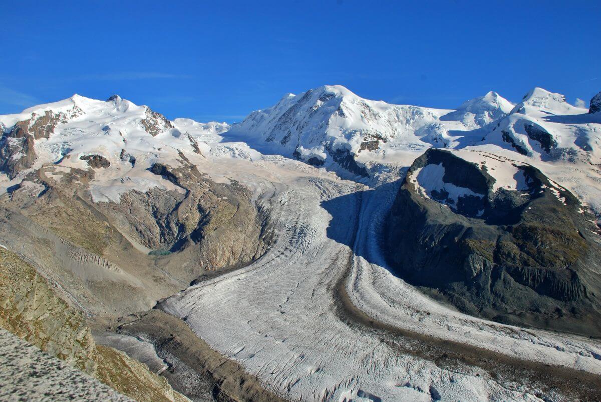 El glaciar Gorner El glaciar Gorner