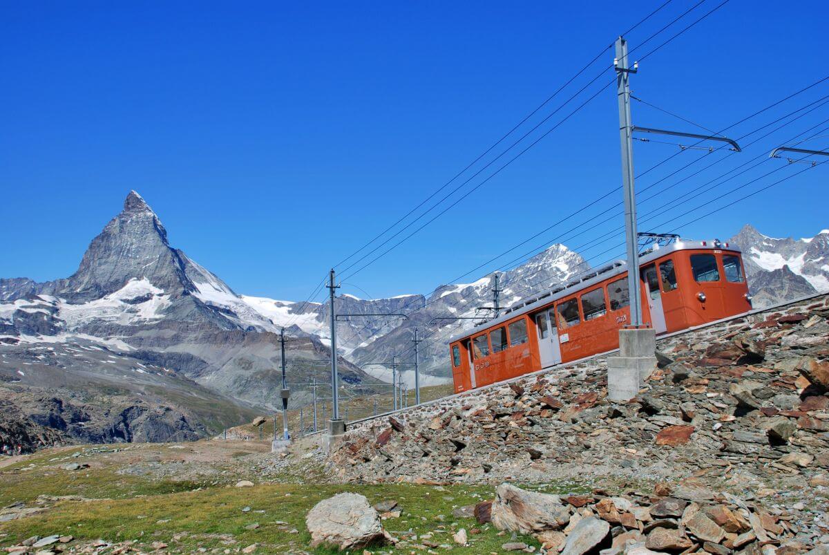 El tren del Gornergrat El tren del Gornergrat