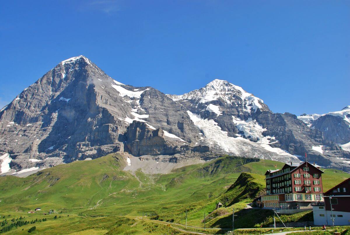 La carta norte del Eiger desde Kleine Scheidegg La carta norte del Eiger desde Kleine Scheidegg