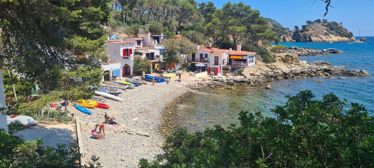 Llegando a la platja de S'Alguer Llegando a la platja de S'Alguer