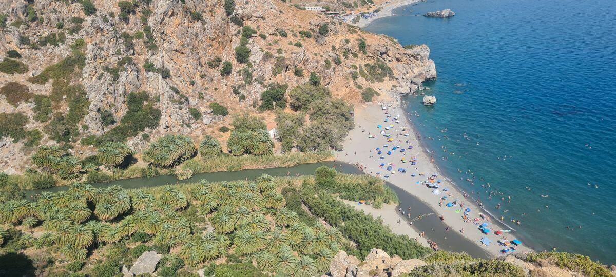 Preveli Beach, la playa dónde te bañas en el río Preveli Beach, la playa dónde te bañas en el río