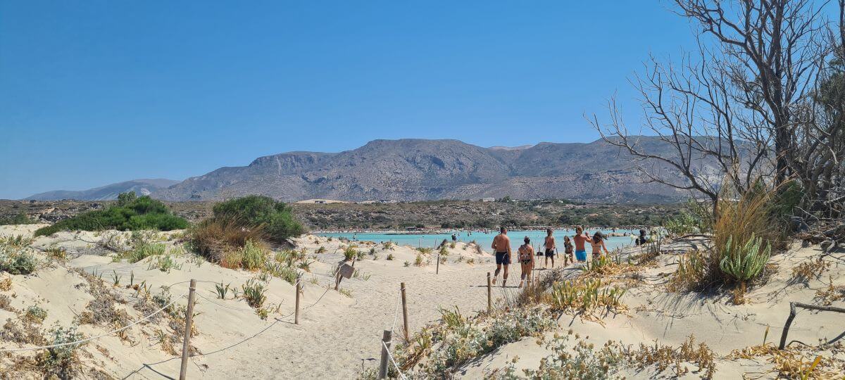 Dunas de Elafonisi Beach en Creta Dunas de Elafonisi Beach en Creta
