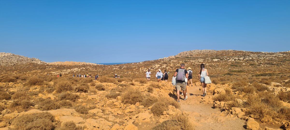 El caminito a la playa de Balos, es de todo menos fresquito El caminito a la playa de Balos, es de todo menos fresquito