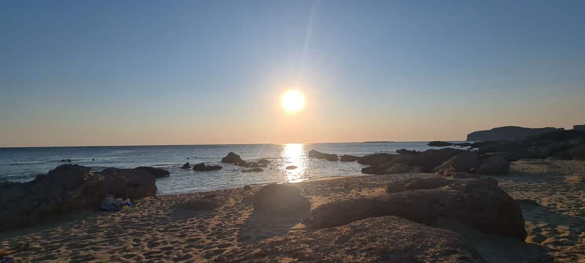 La playa de Falassarna La playa de Falassarna