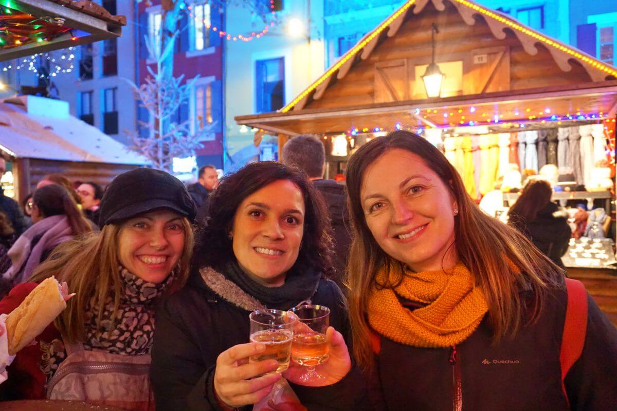 Brindis navideño en Carcassonne Brindis navideño en Carcassonne
