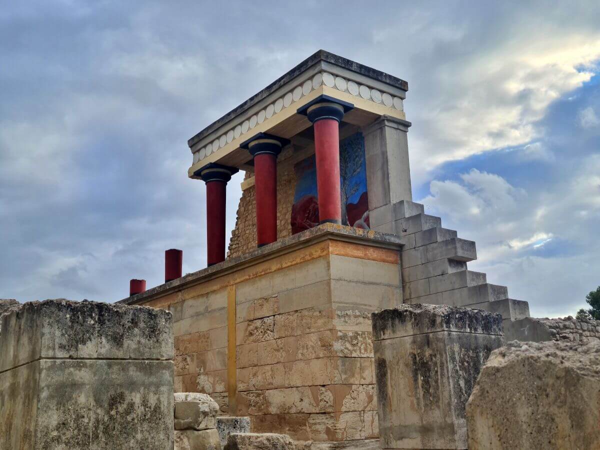El palacio de Knossos en Heraklion El palacio de Knossos en Heraklion