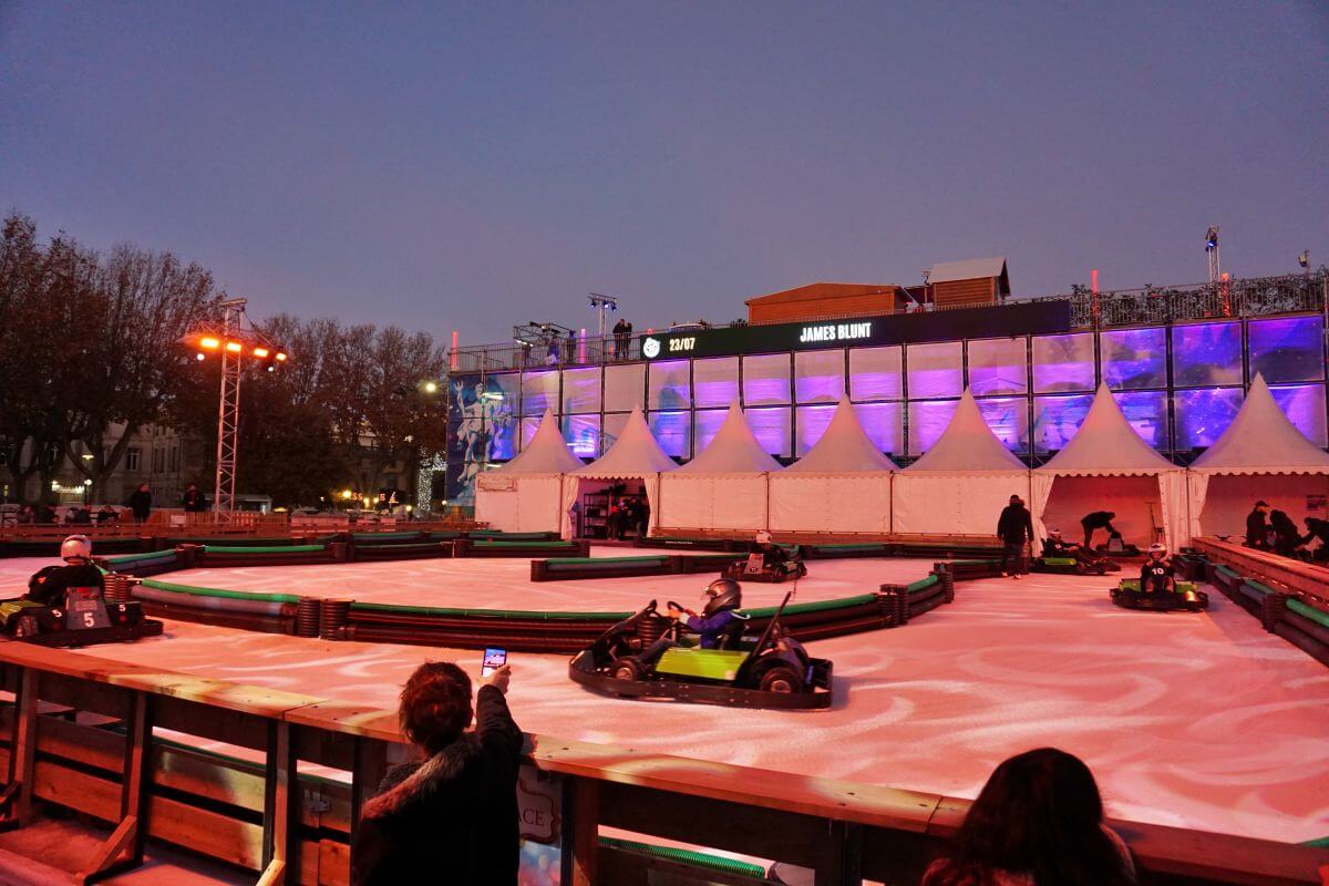 Los Karts sobre hielo de Carcassonne Los Karts sobre hielo de Carcassonne