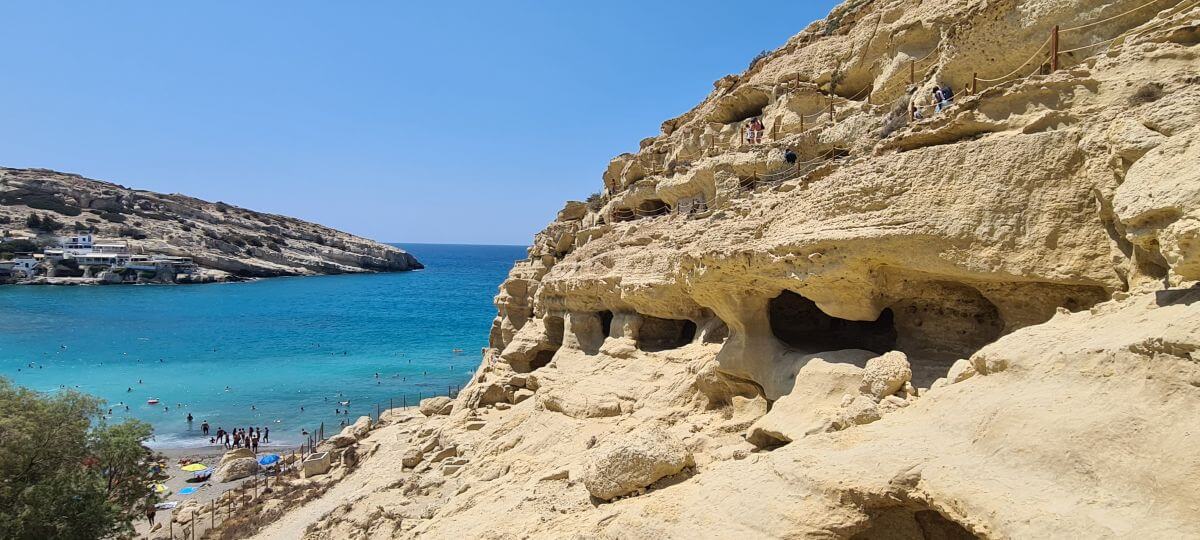 Matala y la necrópolis romana Matala y la necrópolis romana