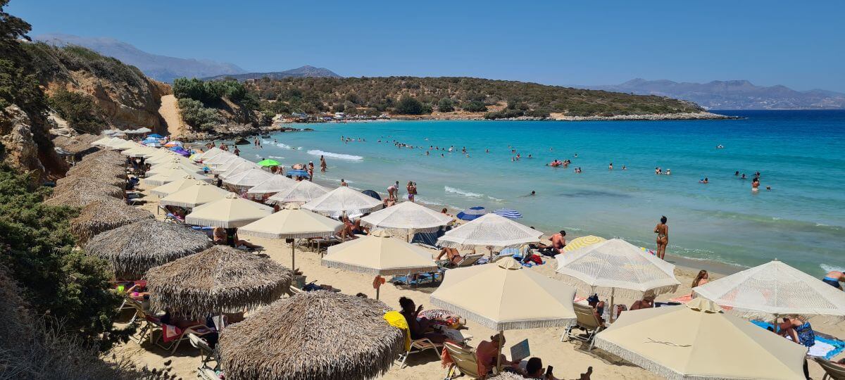 Sombrillas en Voulisma Beach Sombrillas en Voulisma Beach