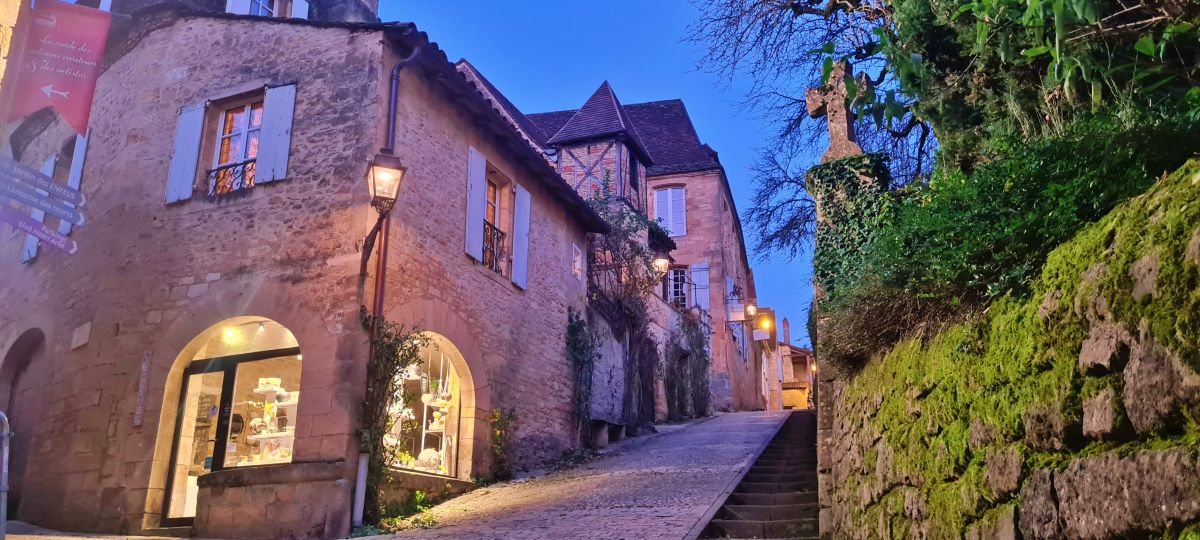 Anochecer mágico en Sarlat Anochecer mágico en Sarlat