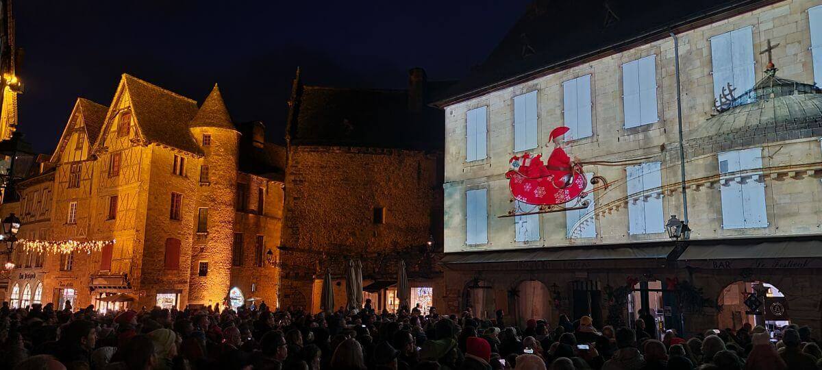 Proyecciones navideñas en Sarlat-la-Caneda