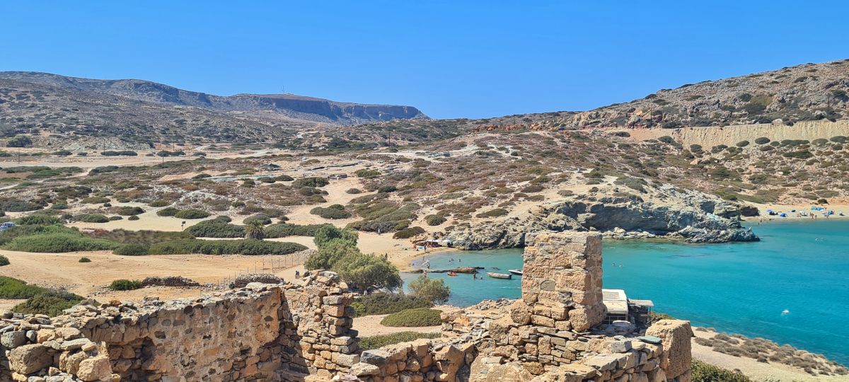 Itanos Beach desde las ruinas Itanos Beach desde las ruinas