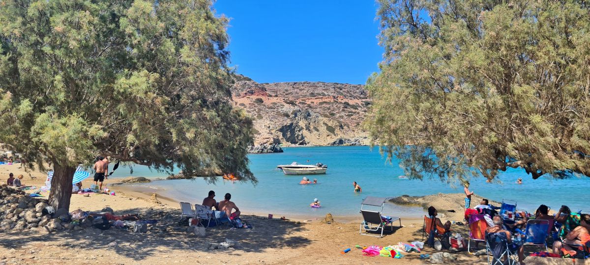 Itanos Beach, una playa familiar y local