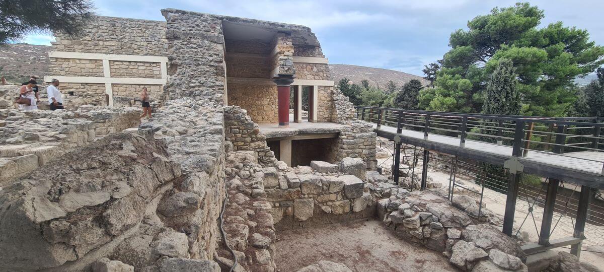 Las ruinas minoicas de Knossos Las ruinas minoicas de Knossos