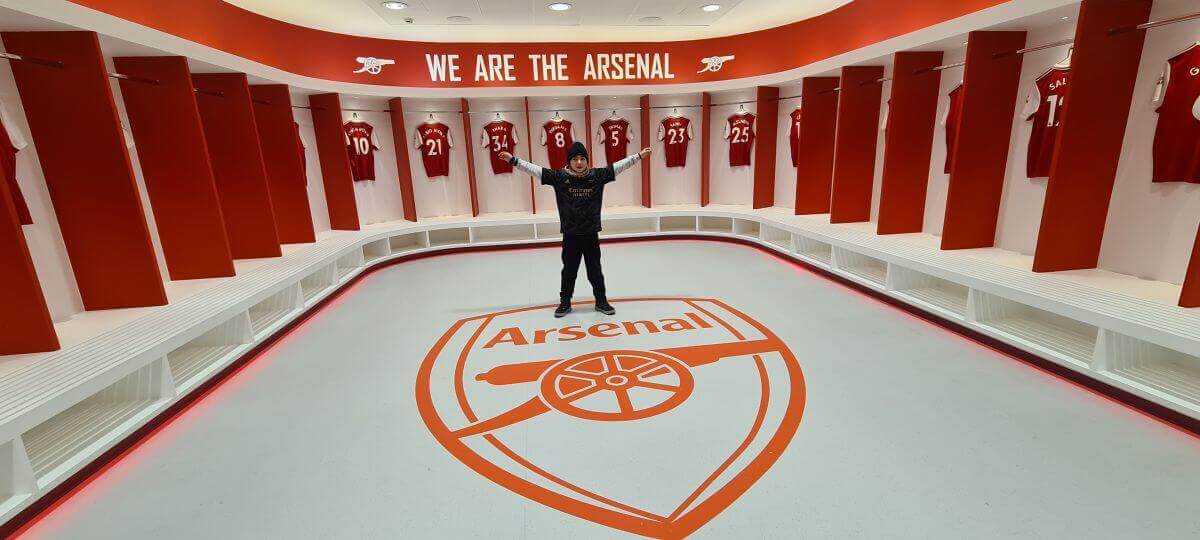 El vestuario del Arsenal El vestuario del Arsenal
