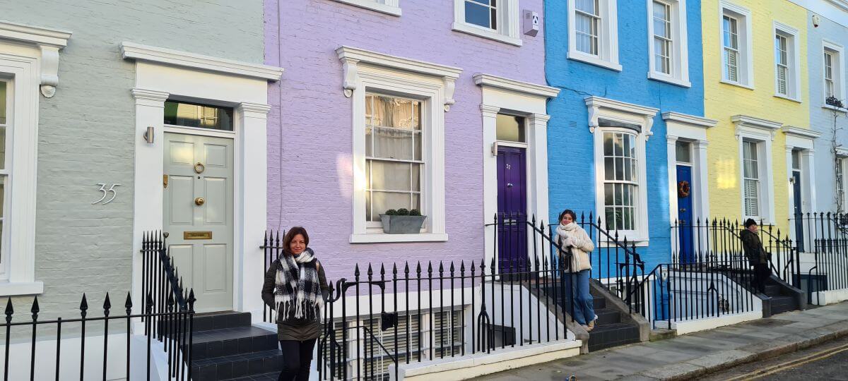 Las casas de color pastel de Notting Hill Las casas de color pastel de Notting Hill