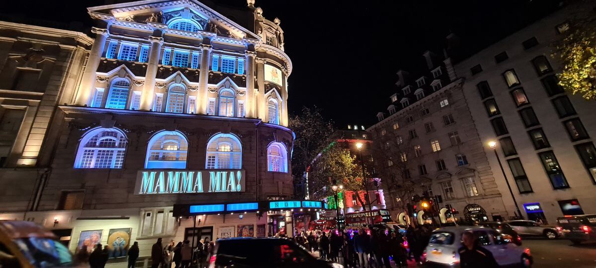 Musical de Mamma Mia cerca de Leicester Square Musical de Mamma Mia cerca de Leicester Square