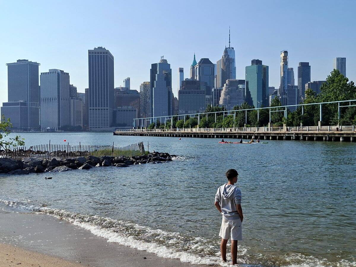 Playa con vistas de Nueva York Playa con vistas de Nueva York