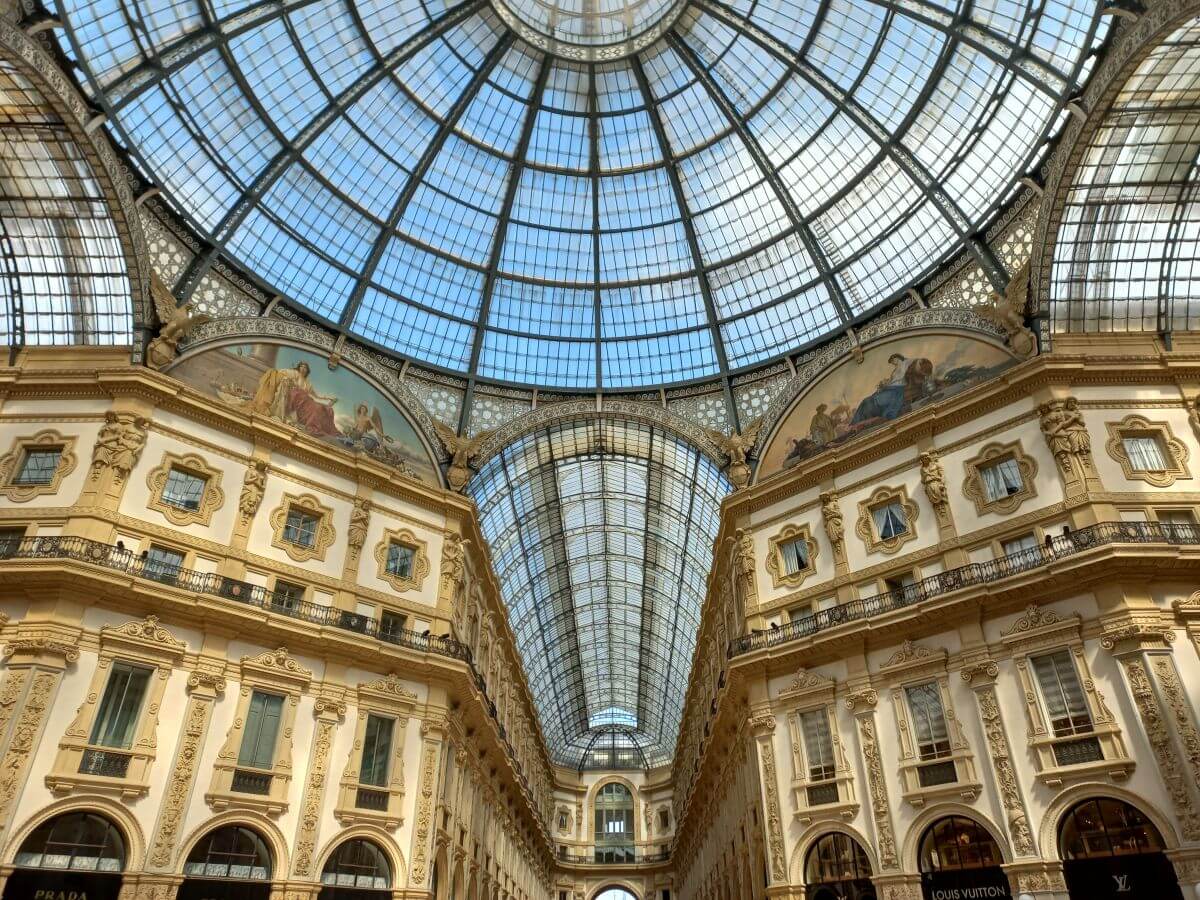 Interior de la Galería Vittoro Emanuele II