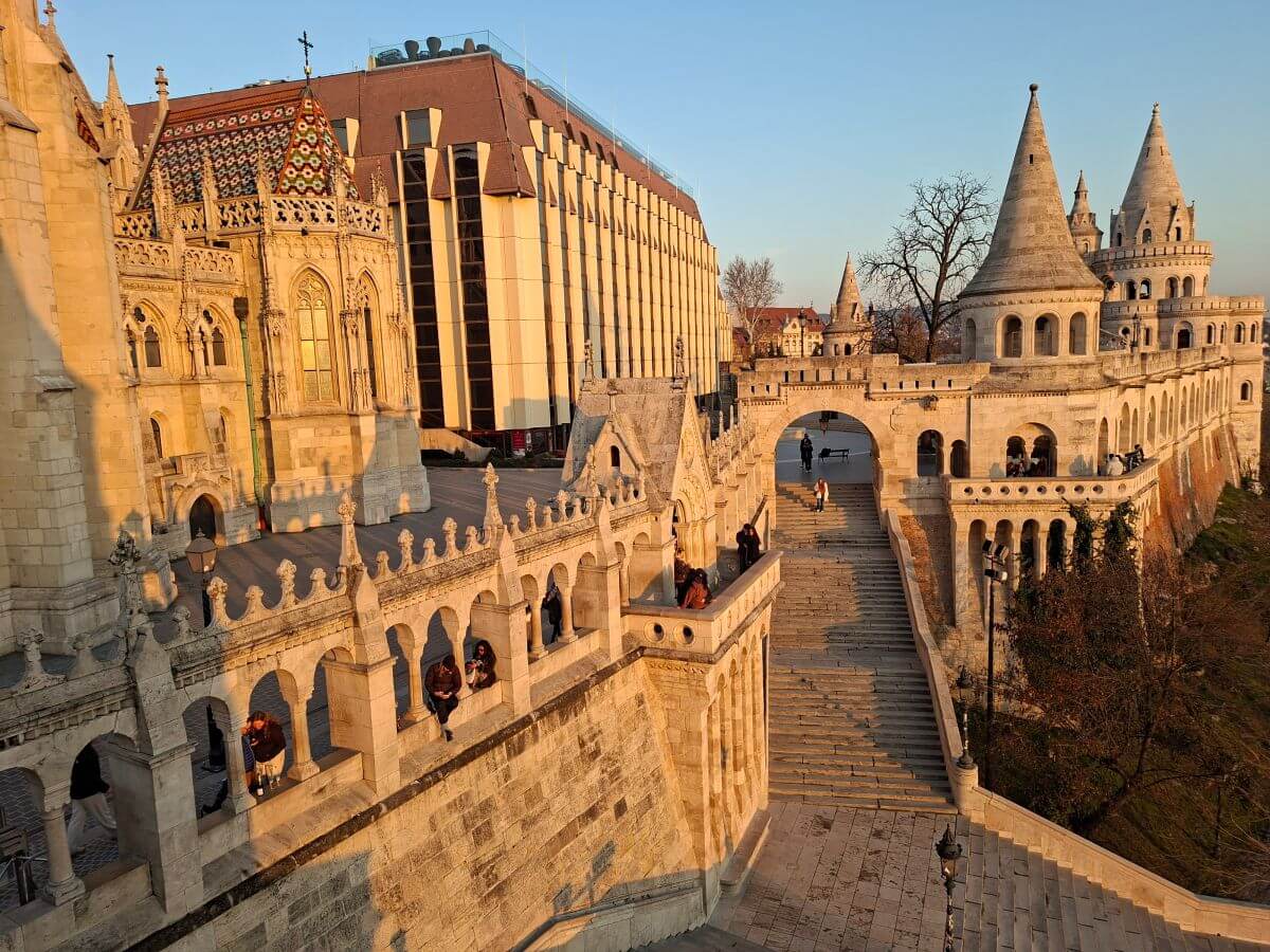 Vista del Bastión al amanecer